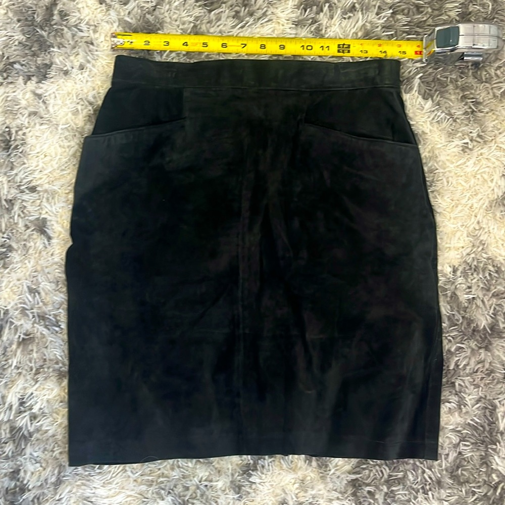 Vintage suede skirt